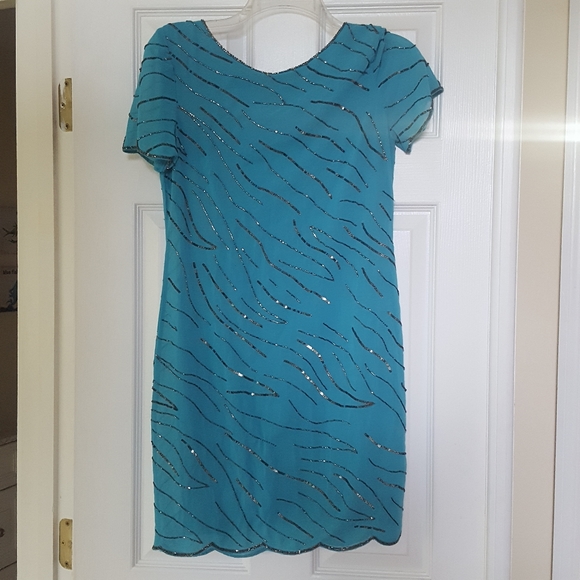 NWT Sanctuary Sequin Beaded Cocktail Dress - Picture 3 of 16
